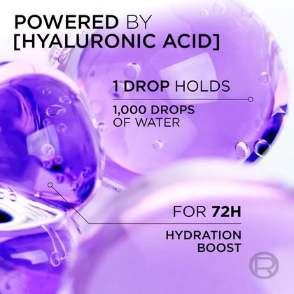 Hyaluronic acid molecule for 72-hour hydration boost