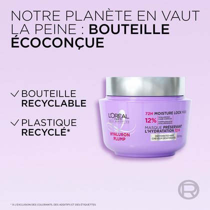 le nouveau packaging est fait de bouteilles recyclées
