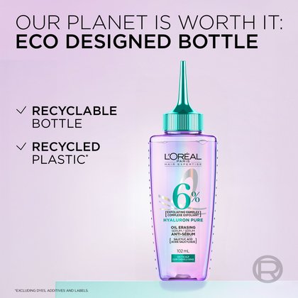 the new packaging is made from recycled bottles