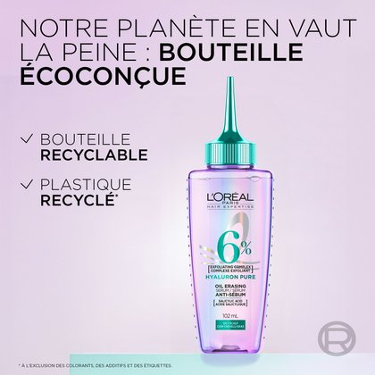 le nouveau packaging est fait de bouteilles recyclées