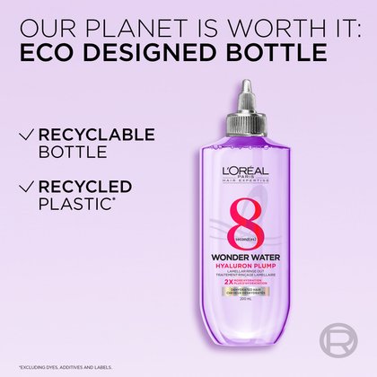 the new packaging is made from recycled bottles