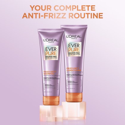 L'Oréal Paris EverPure Sulfate-Free Frizz-Defy Conditioner, Free of Ingredients and Textures