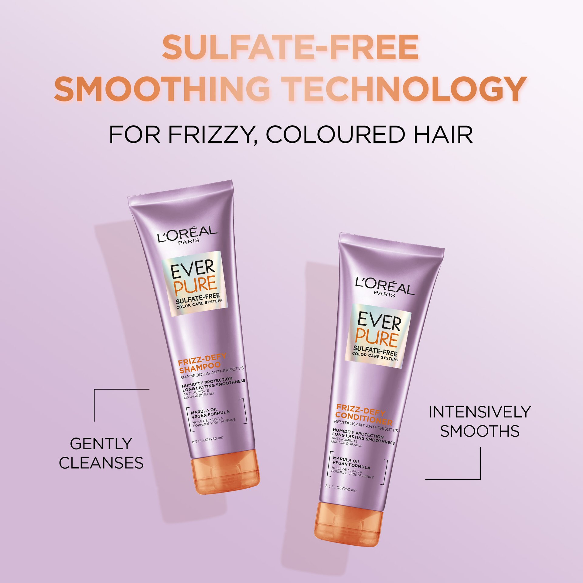L'Oréal Paris EverPure Sulfate-Free Frizz-Defy Shampoo, Franchise Benefits 