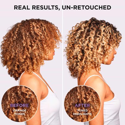 L'Oréal Paris EverPure Sulfate-Free Purple Conditioner, Before and After