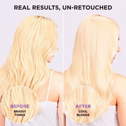 L'Oréal Paris EverPure Sulfate-Free Purple Shampoo, Before and After