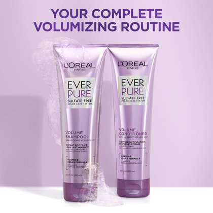 L'Oréal Paris EverPure Sulfate-Free Volume Shampoo, Full Product Range
