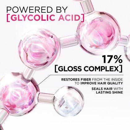 L'Oréal Paris Hair Expertise Glycolic Gloss Shine 5 Minute Lamination Treatement, Glycolic Acid Formula