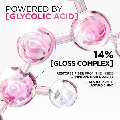 L'Oréal Paris Hair Expertise Glycolic Gloss Shine Leave-In Serum, Glycolic Acid Formula