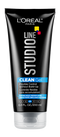 L'Oréal Paris Studio Line Gel coiffant CLEAN à tenue très forte, devant de l'emballage