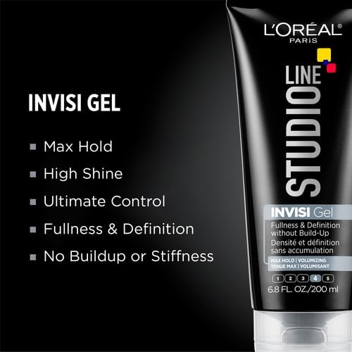 L'Oréal Paris Studio Line INVISI Hair Gel, Super Strong Hold,  benefits