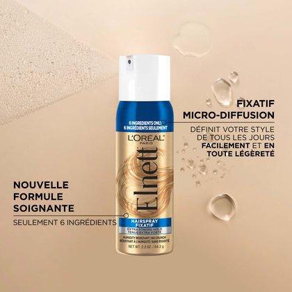 un fixateur elnett avec seulement 6 ingrédients