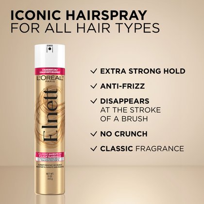 a elnett hair spray that can be used on all hair types