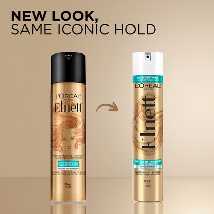New look of the elnett hair spray