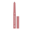 Un crayon L'Oréal Blurfiller Blurring Lip Contour unique dans une teinte mauve rosé, présenté sur un fond noir. Le crayon porte le logo L'Oréal et le nom du produit, avec sa pointe rétractable étendue et un capuchon assorti à côté