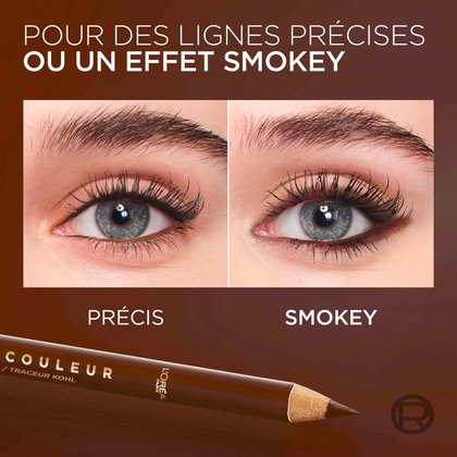 Panneaux montrant les effets « Précis » (ligne bronze nette) et « Charbonneux » (bronze estompé).