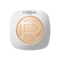 A smooth, horizontal smear swatch of L'Oréal Paris Hyaluron Tinted Balm foundation on a plain white background. The formula has a rich, creamy, and hydrating serum-balm texture in a luminous, very light nude ivory skin tone shade.