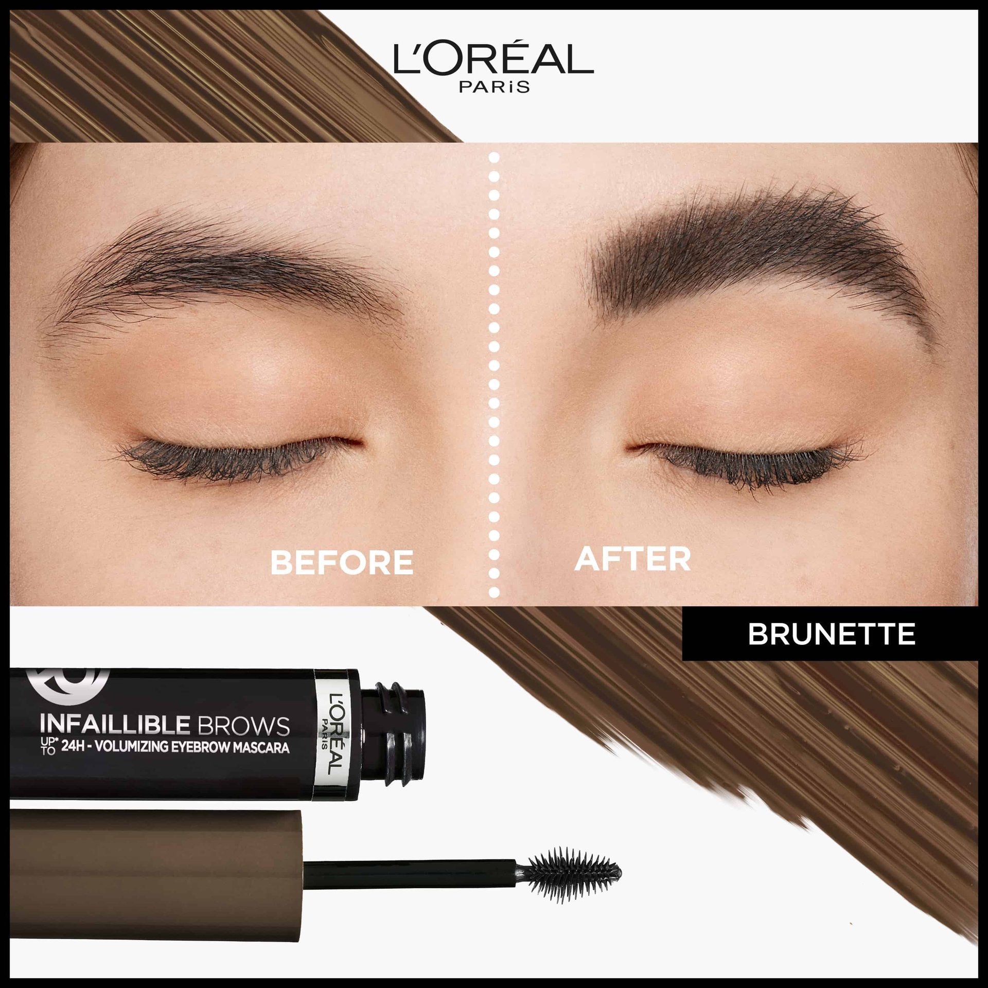 20230106 Digital Eyes Infailliblebrowmascara Before After Brunette ATF03 Na Dmi Image Na No Cta