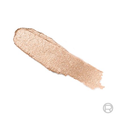 An e-commerce texture shot showing a thick, textured swatch of the shimmery 'Peach Lights' pigment against a clean white background.