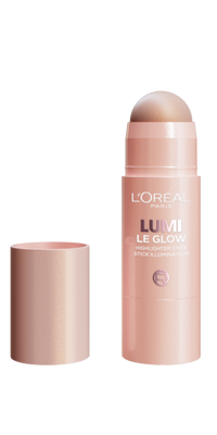 2024 OAP Makeup LUMI LeHighlighterStick 640 Glowy Sparling Rose Opened Pack Back