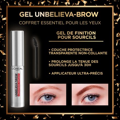 Information de Produit sur le Gel Unbelievabrow inclut dans le Coffret Cadeau Essentiels pour les Yeux