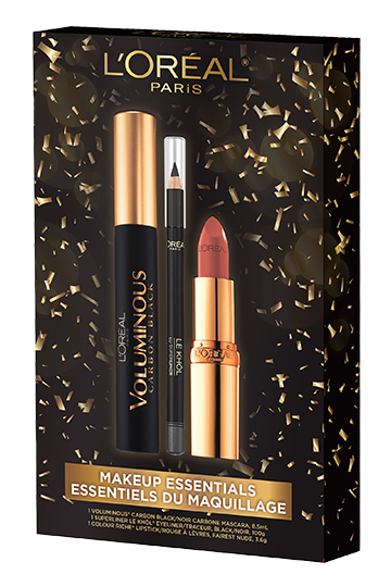 L'Oréal Paris Makeup Essentials Holiday Gift Set Front Image of Packaging