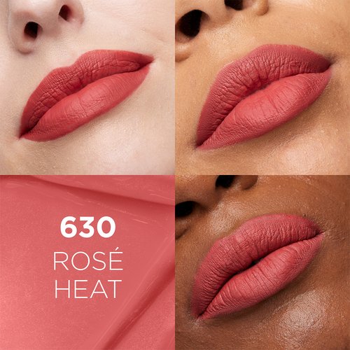 0071249686867 LOreal Cosmetics Lip Matte Resistance 630 Rose Heat 01