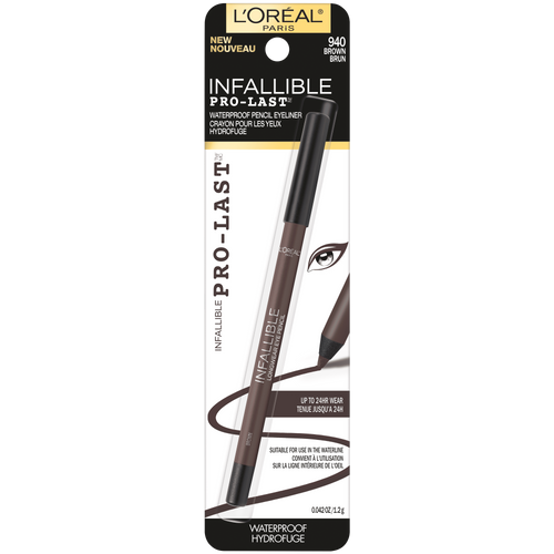 LOPCosmeticsEyeInfallibleProLastWaterproofPencilEyeliner940BrownFrontCardedPack071249357255AV1