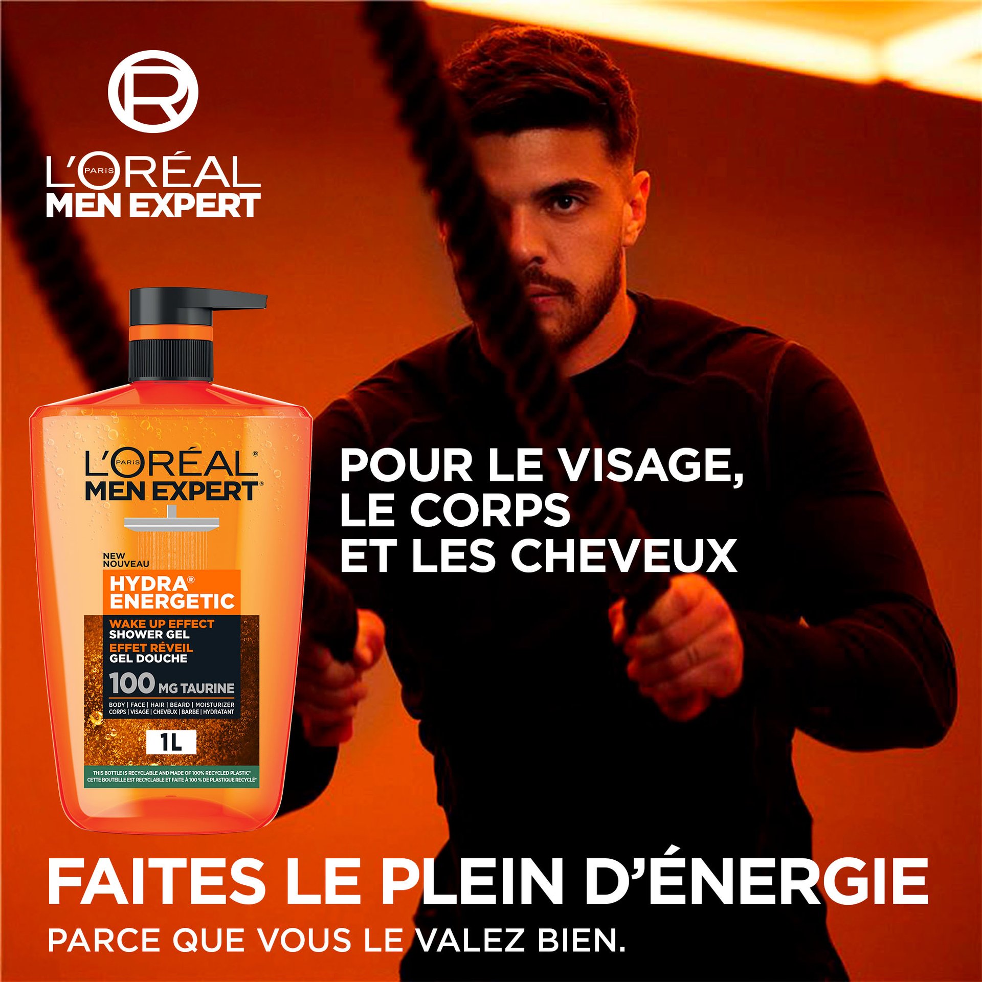 Men Expert Hydra Energetic gel douche pour hommes | L'Oréal Paris