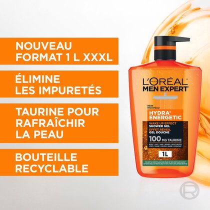 Men Expert Hydra Energetic gel douche pour hommes | L'Oréal Paris