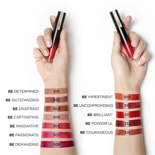 Brilliant Signature, Encre à lèvres, Be Innovative L'Oréal Paris